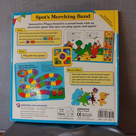 Spots Marching Band Eric Hill Interactive Play SOUND Book Y2K Toddler Baby RARE - Picture 4 of 8